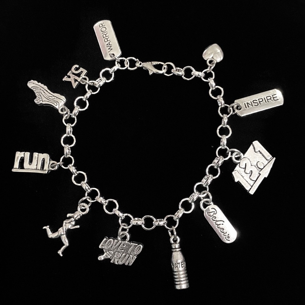 Runner Charm Bracelet Running Charms